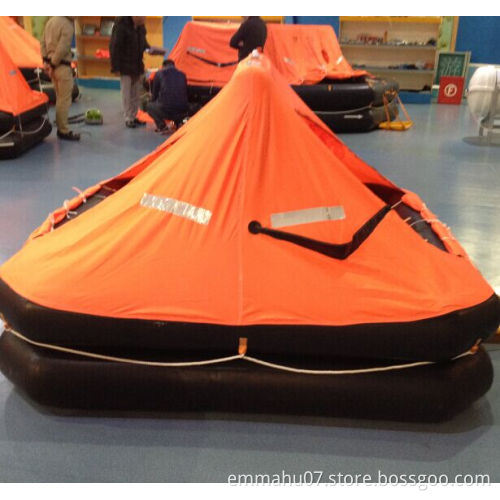 Marine D type davit-launched inflatable life raft and HRU prices